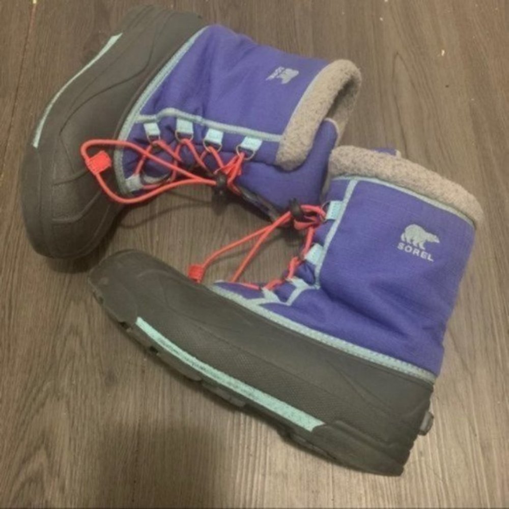 Sorel purple blue winter snow boots size 6 - Picture 3 of 11